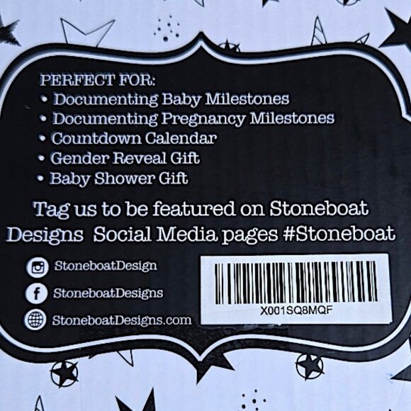 Stoneboat Baby Milestone Premium Solid Wood Blocks Set - Picture 6 of 6